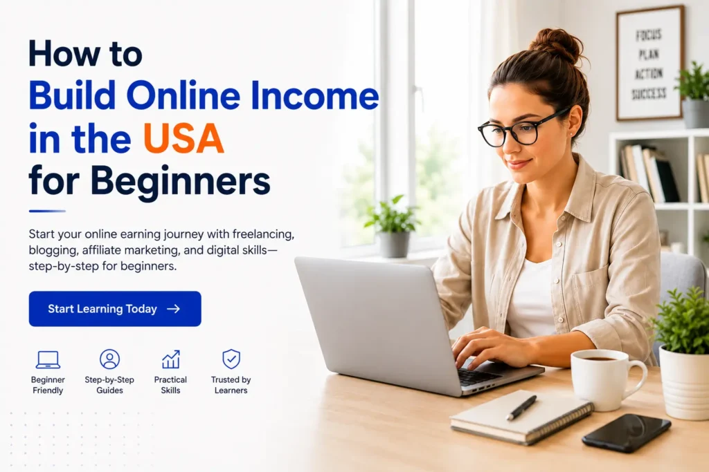 How to Build Online Income in the USA for Beginners