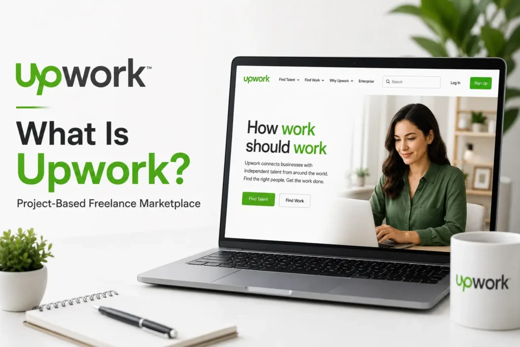 Upwork project-based freelance marketplace connecting businesses with independent professionals